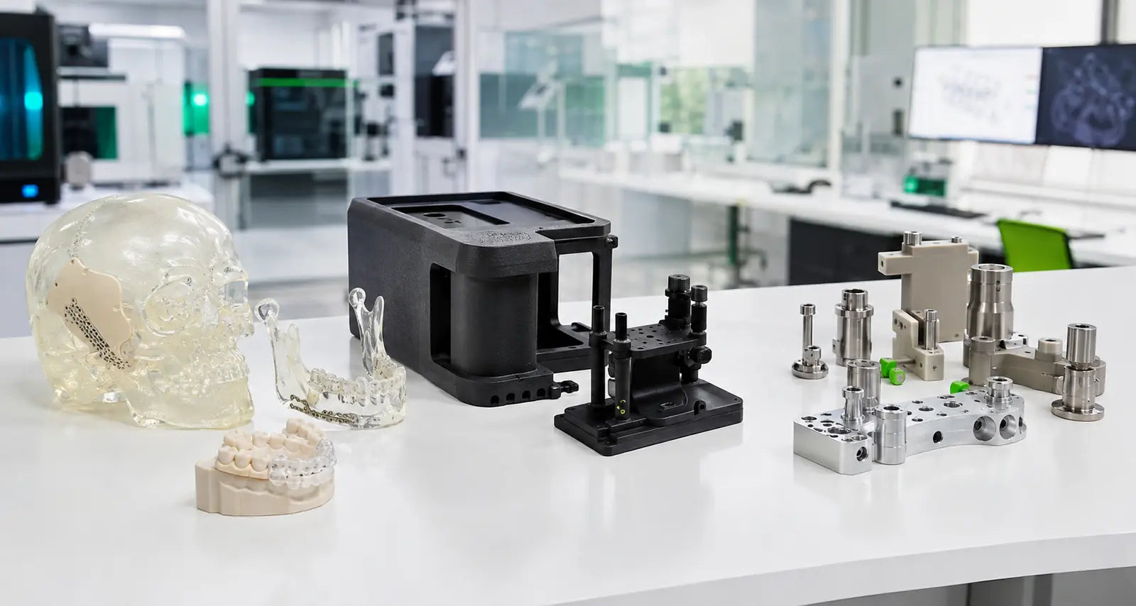 Typische 3D-Druck- und CNC-Anwendungen für Medizin- & Dentaltechnik