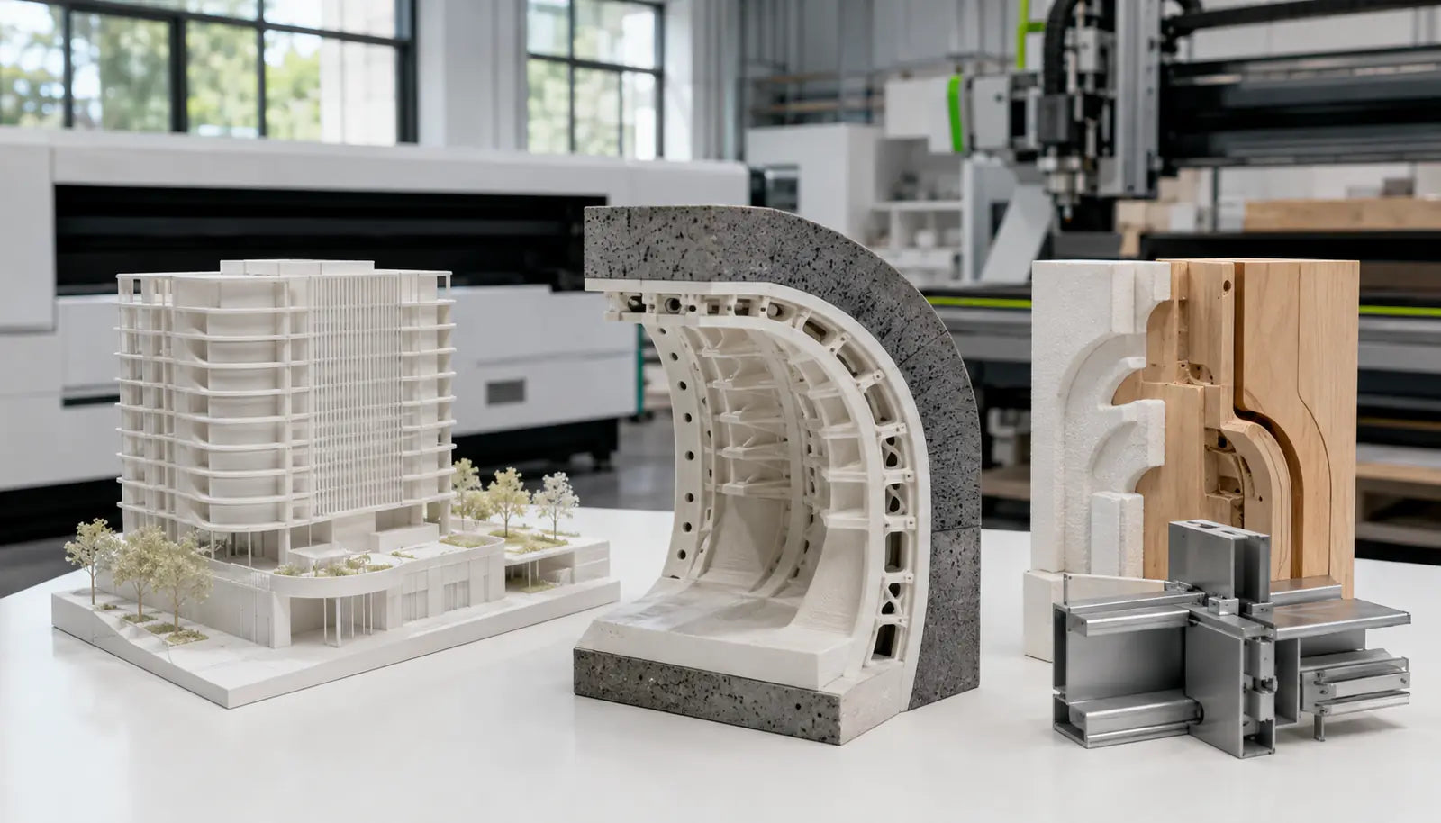 Typische 3D-Druck- und CNC-Anwendungen für Architektur & Bauwesen
