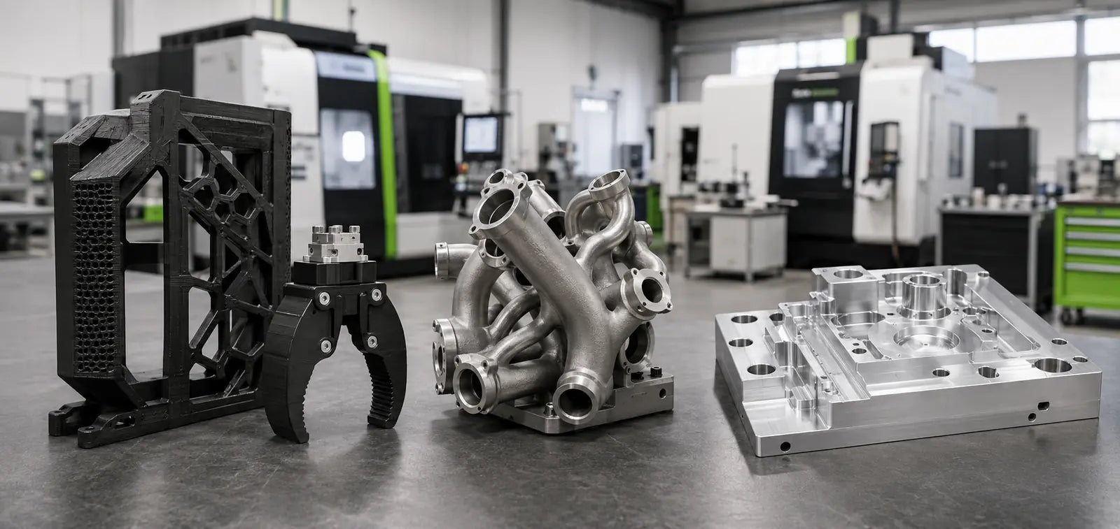 Typische 3D-Druck- und CNC-Anwendungen für Maschinen- & Anlagenbau