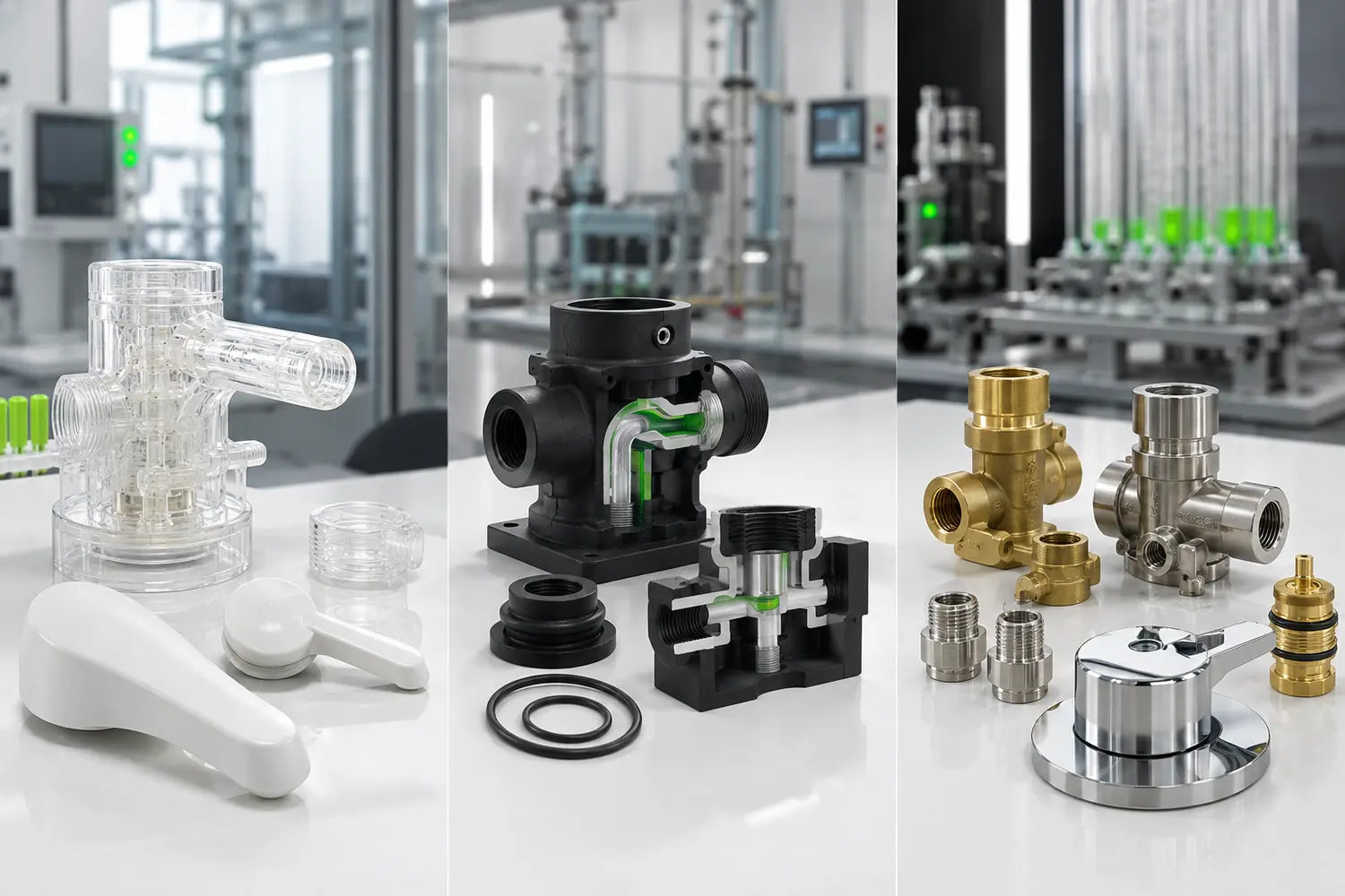 Typische 3D-Druck- und CNC-Anwendungen für Sanitär